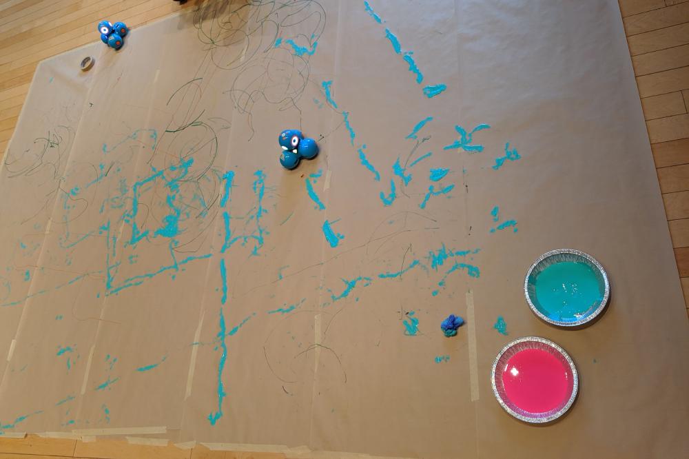 An artwork reflecting the sequences campers built using the C2LC prototype