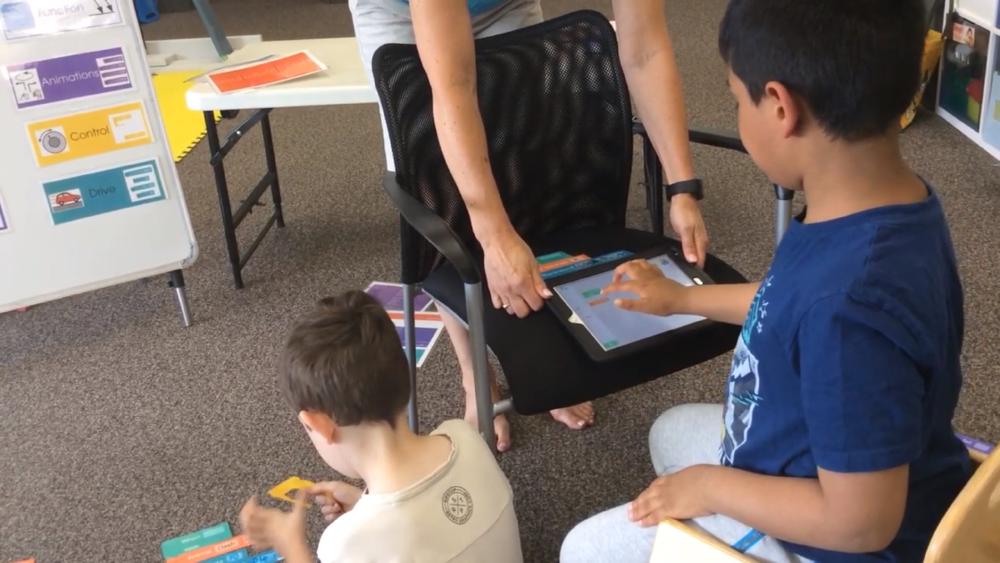 Learners using differentiated learning materials